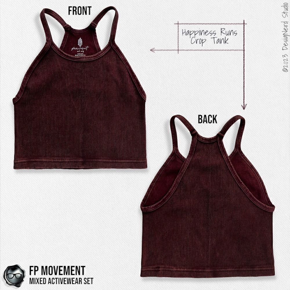 FP MOVEMENT SET: GOOD KARMA SQUARE NECK BRA + BIKE SHORTS + HAPPINESS RUNS CROP - Picture 7 of 16